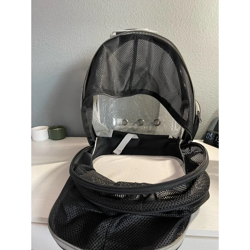 Pet Cat Dog Carrier Bubble Expandable Foldable Backpack